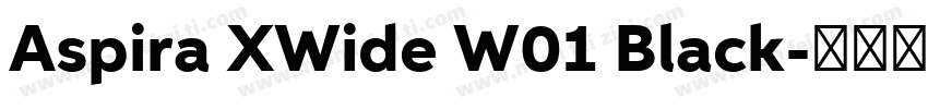 Aspira XWide W01 Black字体转换